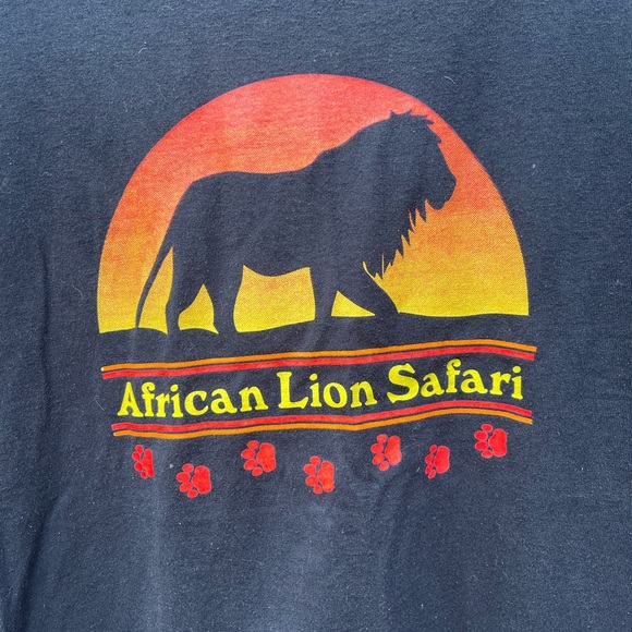 Vintage African Lion Safari T-Shirt / L - Picture 6 of 7